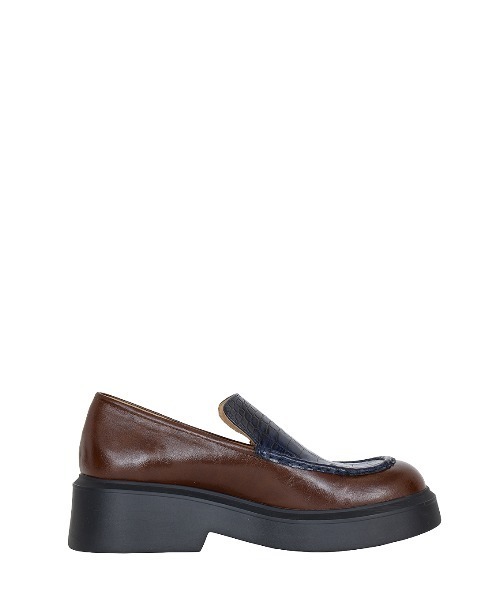 Ameri（アメリ） ローファー PLATFORM MIX MATERIAL LOAFER レディース 