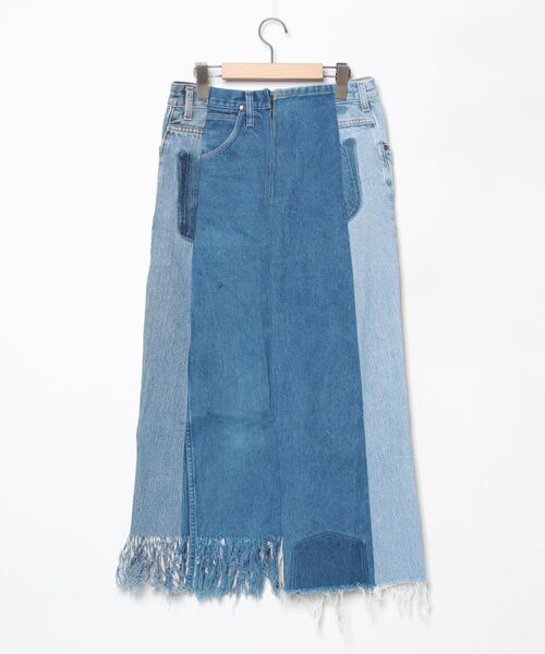 「77circa」 デニムスカート - ブルー レディース_画像2