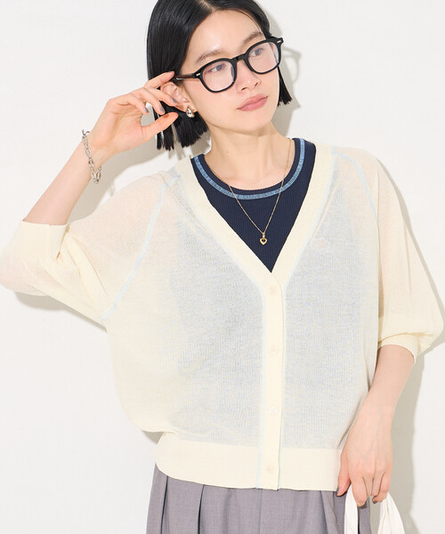 FREAK'S STORE（フリークスストア） カーディガン シアー Vネック