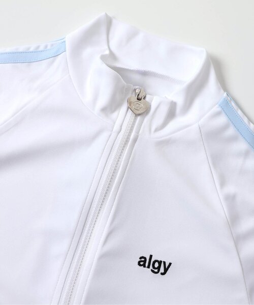 ラッシュガード 「スクール対応」ラインUVカットラッシュガード キッズ 子供 女の子 | algy | 03