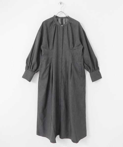 「ITEMS URBANRESEARCH」 長袖ワンピース FREE ブルー レディース_画像4