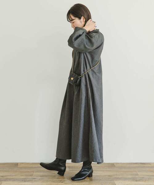 「ITEMS URBANRESEARCH」 長袖ワンピース FREE ブルー レディース_画像5