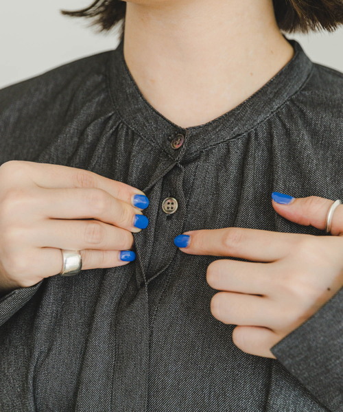 「ITEMS URBANRESEARCH」 長袖ワンピース FREE ブルー レディース_画像8
