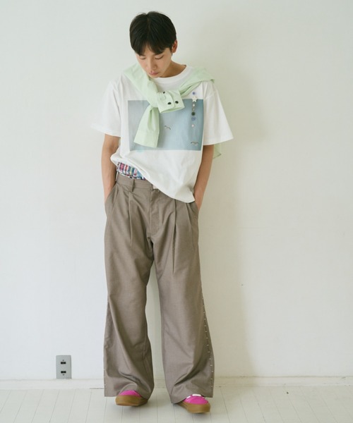 common gull products. tシャツ 彼女が見た気配のボタンTシャツ