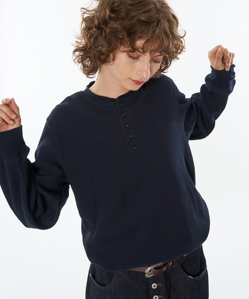 「WISH FOR EVER」 長袖Tシャツ MEDIUM ダークブラウン メンズ_画像3