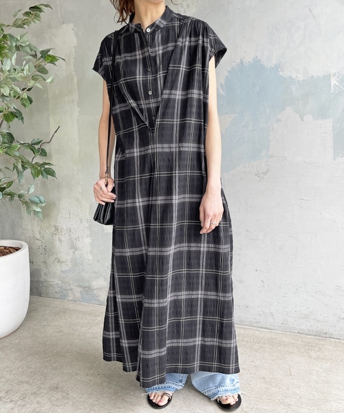 「Spick & Span」 半袖ワンピース 38 ブラック レディース_画像4