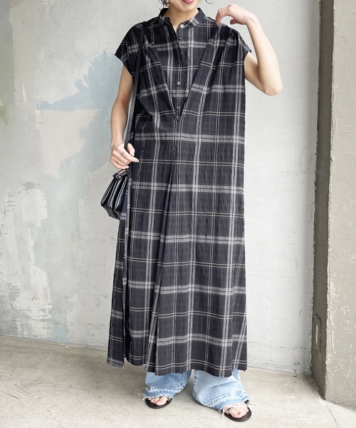 「Spick & Span」 半袖ワンピース 38 ブラック レディース_画像10