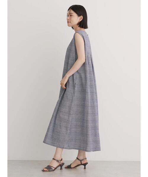 「AMERICAN HOLIC」 ノースリーブワンピース L ネイビー レディース_画像8