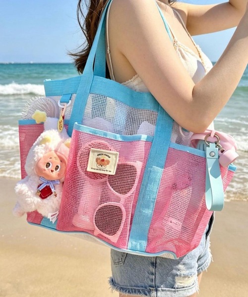 TONE SELECT GOODS トートバッグ urbanfemine./大容量 メッシュトート