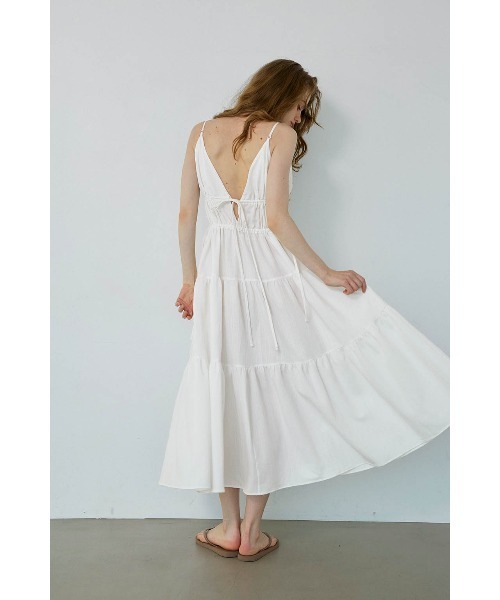 アリシアスタン　ティアードサマードレス　ホワイト ALEXIA STAM（アリシアスタン） ワンピース Tiered Summer Dress