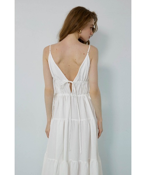 アリシアスタン　ティアードサマードレス　ホワイト ALEXIA STAM（アリシアスタン） ワンピース Tiered Summer Dress