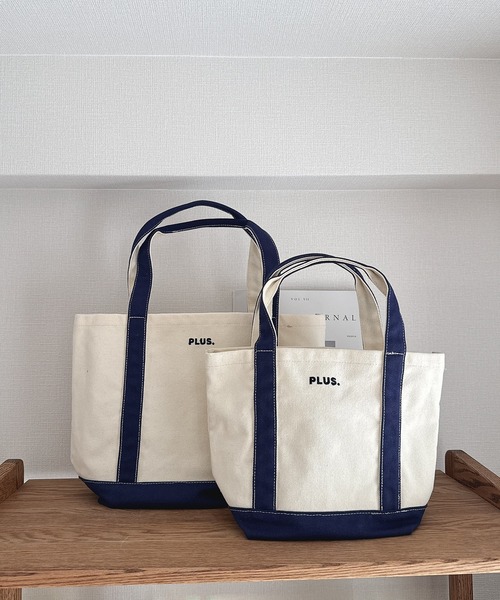 AS KNOW AS（アズノゥアズ） トートバッグ PLUS. ロゴ刺繍キャンバス