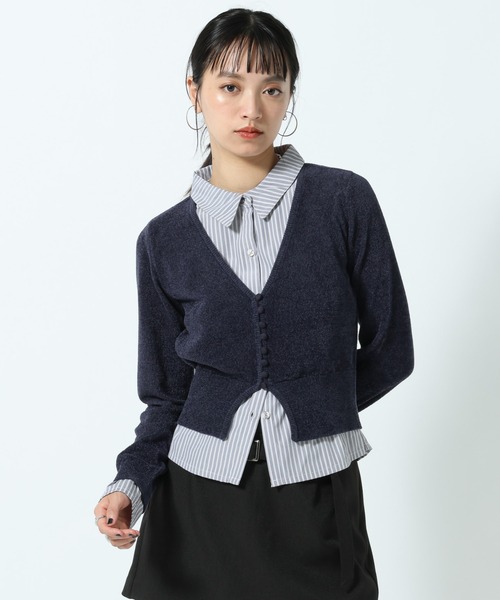 カーディガン シャツドッキングチビモールカーディガン レディース | PAGEBOY | 02