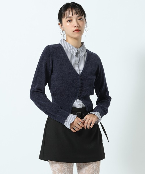 カーディガン シャツドッキングチビモールカーディガン レディース | PAGEBOY | 11