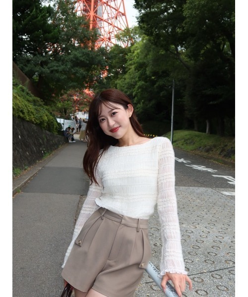 Her lip to Rosine Shirring Top レディース : ZOZOTOWN Yahoo!店 