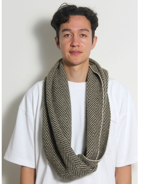 高評価★ ネックウォーマー スヌード ZOZOTOWN PayPayモール店 - 通販 - PayPayモール general design made(ジェネラルデザイン メイド) ヘリンボーン ツイスト 低価大人気