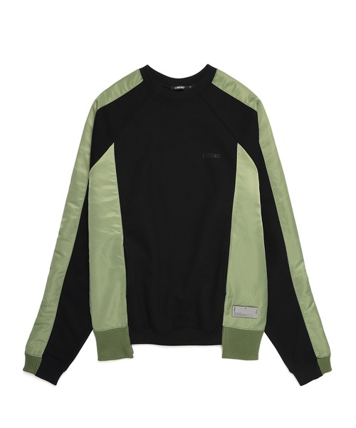トレーナー スウェット LIBERE リベーレ / MA-1 MK2 SWEAT SHIRTS ビッグシルエットMA-1デザインスウェットシャツ トレ LIBERE リベーレ / MA-1 MK2 SWEAT SHIRTS ビッグシルエットMA-1