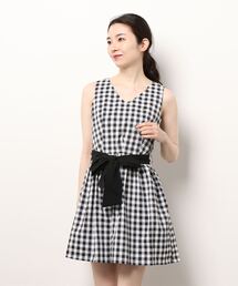 rienda suelta - 【新品】リエンダスエルタ　ゴルフ　ノースリーブ　ワンピース rienda suelta ワンピース 「rienda suelta」GINGAHAM CHECK