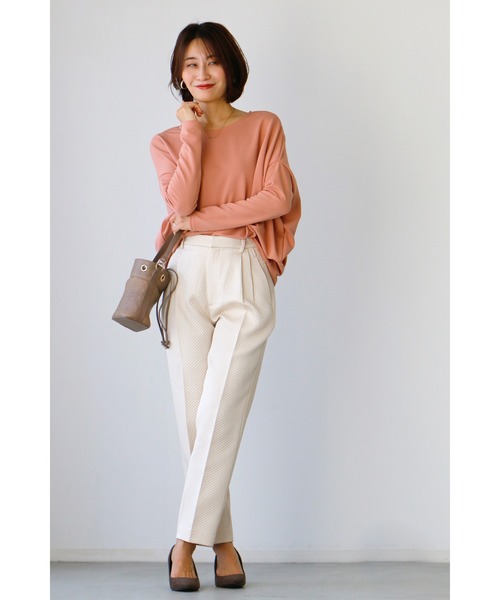 Ehre style tシャツ 究極の着痩せ 落ち感ドルマントップス長袖