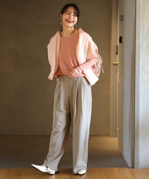 Ehre style tシャツ 究極の着痩せ 落ち感ドルマントップス長袖