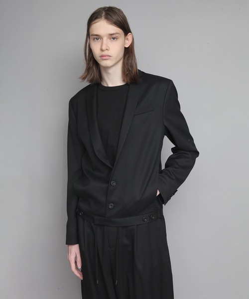 【美品】ato アトウ ジャケット ブラック テーラード ビジネス ATO（アトウ） ジャケット テーラードジャケット SPENCER JACKET
