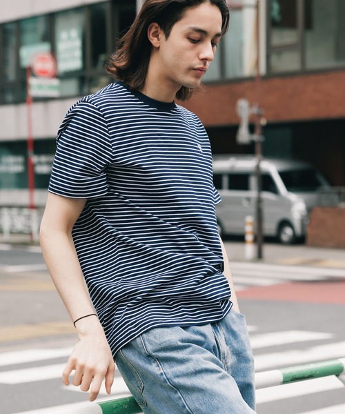 GUESS tシャツ GUESS/ゲス MEN S S/SVL TEE SHIRT ボーダーT