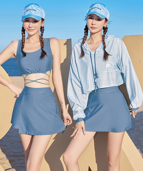 上下別サイズOK ご注文はお早めに☆\tHermes\tDiane ビキニ TeddyShop 水着 レディース水着 クロスバンド風ビキニ 上下2点