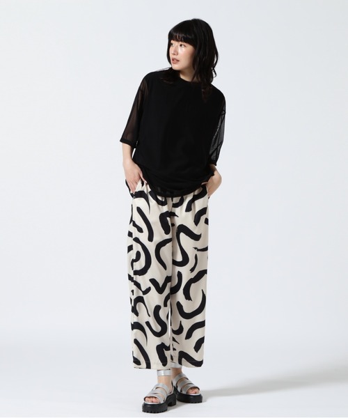tシャツ DROIT BELLO (ドロイトベロ) レイヤードシアーTシャツ レディース DROIT BELLO tシャツ (ドロイトベロ) レイヤードシアーTシャツ