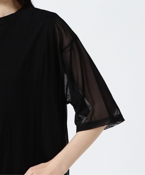tシャツ DROIT BELLO (ドロイトベロ) レイヤードシアーTシャツ レディース DROIT BELLO tシャツ (ドロイトベロ) レイヤードシアーTシャツ