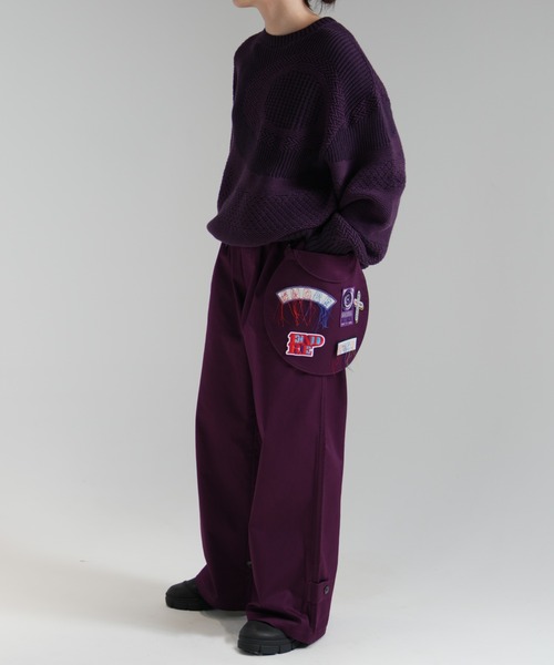 ENDRECHERI DIVERSITY CARGO PANTS パープルM ENDRECHERI カーゴパンツ DIVERSITY CARGO PANTS メンズ