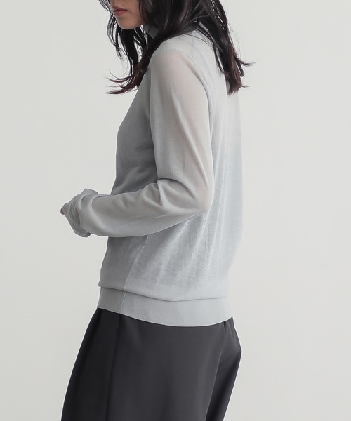 for/c（フォーシー） ニット セーター 「新色追加」ハイネックシアー