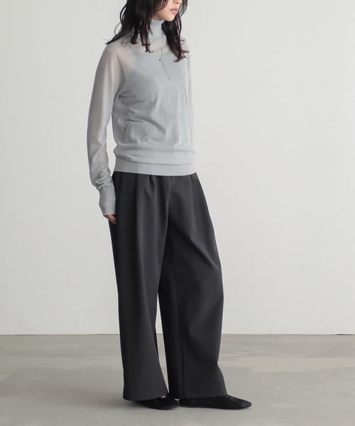 for/c（フォーシー） ニット セーター 「新色追加」ハイネックシアー