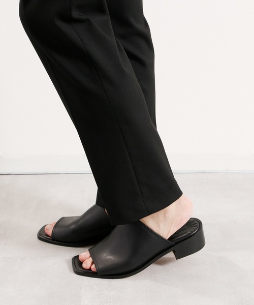 PADRONE サンダル パドローネ / BL SQUARE OPEN TOE SHOES