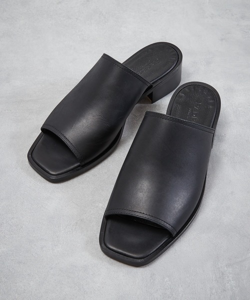 PADRONE サンダル パドローネ / BL SQUARE OPEN TOE SHOES
