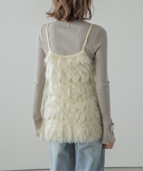 ニット セーター スリットネックリブニットトップス レディース ニット スリット袖リブニット レディース : ZOZOTOWN Yahoo!店