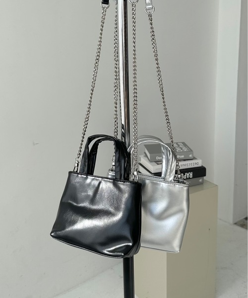 LE MORE ショルダーバッグ バッグ 2wayミニトートチェーンバッグ