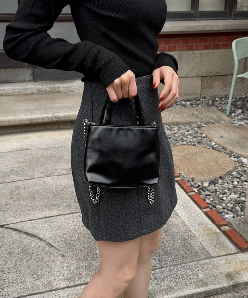 LE MORE ショルダーバッグ バッグ 2wayミニトートチェーンバッグ