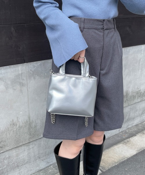 LE MORE ショルダーバッグ バッグ 2wayミニトートチェーンバッグ