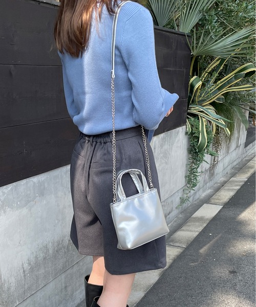 LE MORE ショルダーバッグ バッグ 2wayミニトートチェーンバッグ