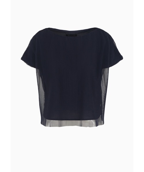 tシャツ 「A|X アルマーニ エクスチェンジ」シアープリーツブラウス レディース ARMANI EXCHANGE tシャツ 「A|X アルマーニ エクスチェンジ
