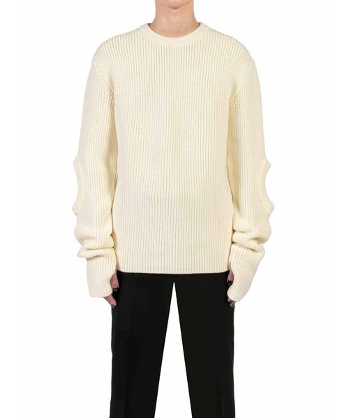 JOHN LAWRENCE SULLIVAN セーター ニット ELBOW HOLE RIB KNIT JOHN LAWRENCE SULLIVAN セーター ニット ELBOW HOLE RIB KNIT