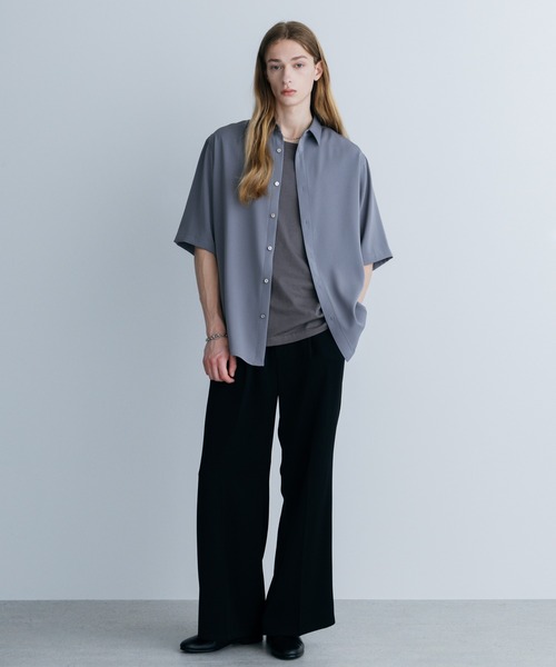 【HARE】 TOROMIシシュウシャツ (ストリート系、モード系) HARE シャツ 「SET UP対応 イージーケア」TOROMIシシュウシャツ