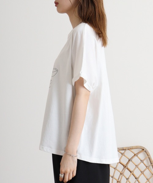 tシャツ EMAGO クッキング刺繍ドルマン半袖Tシャツ レディース Emago tシャツ EMAGO クッキング刺繍ドルマン半袖Tシャツ