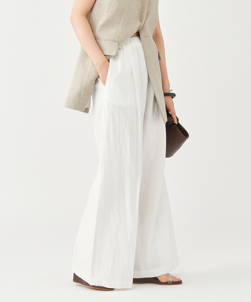 plage（プラージュ） ワイドパンツ パンツ Linen Relax Wide パンツ