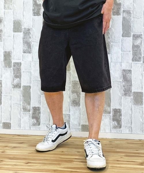 huf ブラックデニム ショートパンツ HUF ジーンズ クローマーショート デニムハーフパンツ CROMER
