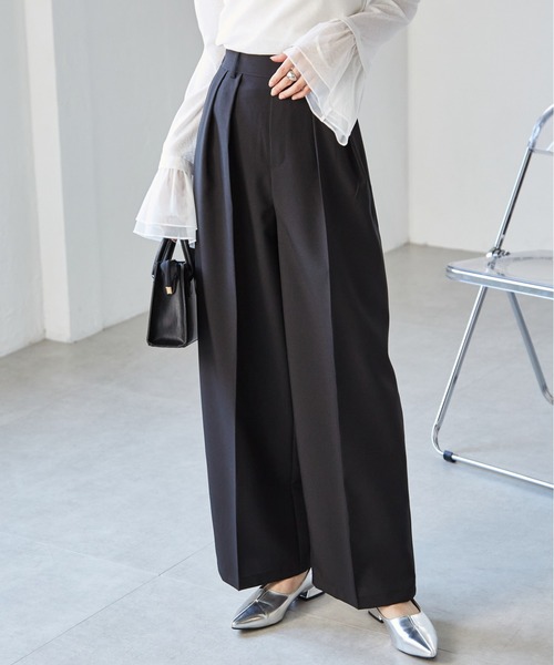 USA製オリーブグリーン ワイドパンツ プリーツ 2タック ビンテージスラックス セール】限定展開 ヘビーツイル 2タック ワイドストレート