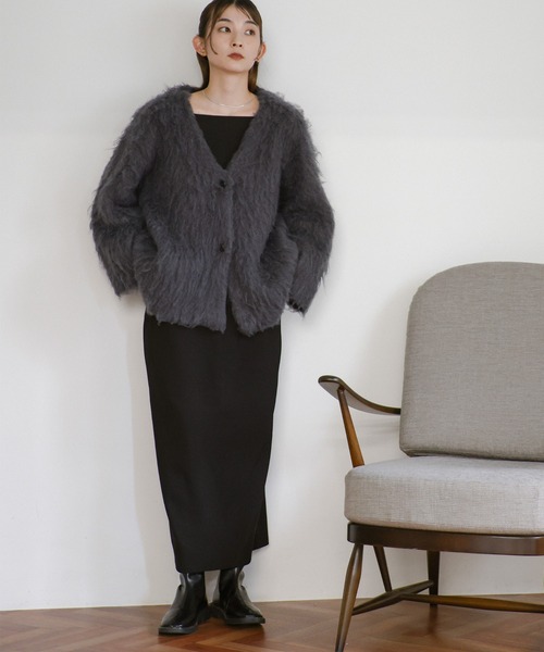 select MOCA（セレクトモカ） カーディガン ロングシャギー
