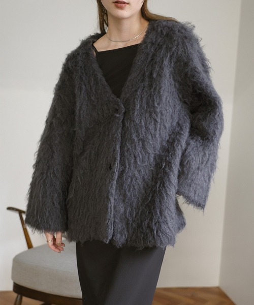 select MOCA（セレクトモカ） カーディガン ロングシャギー