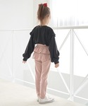 パンツ 「ともパン」フリルフリルスリムパンツ ...の詳細画像3
