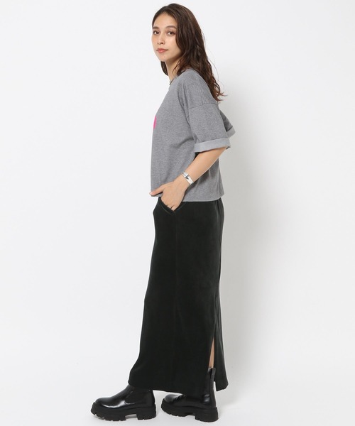 HEREIAM スカート 「HEREIAM」ストレッチベロアスカート